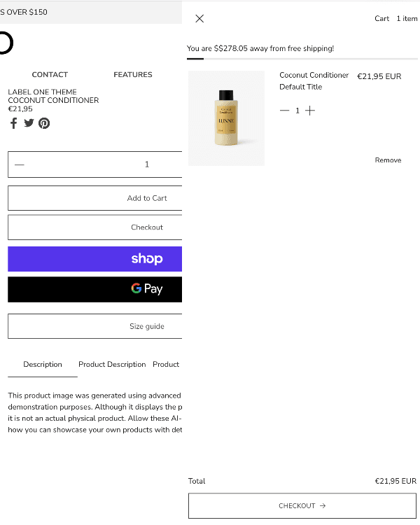 Cart view 1